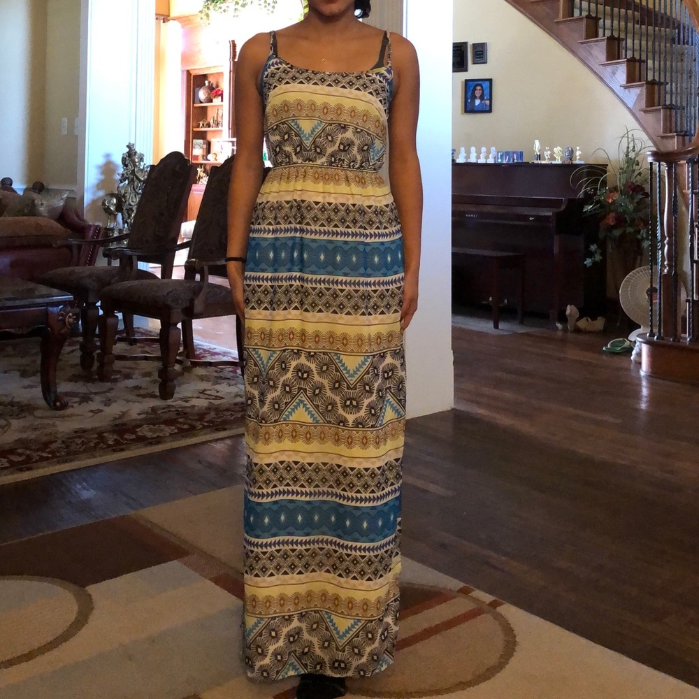 Patterned Maxi Dress